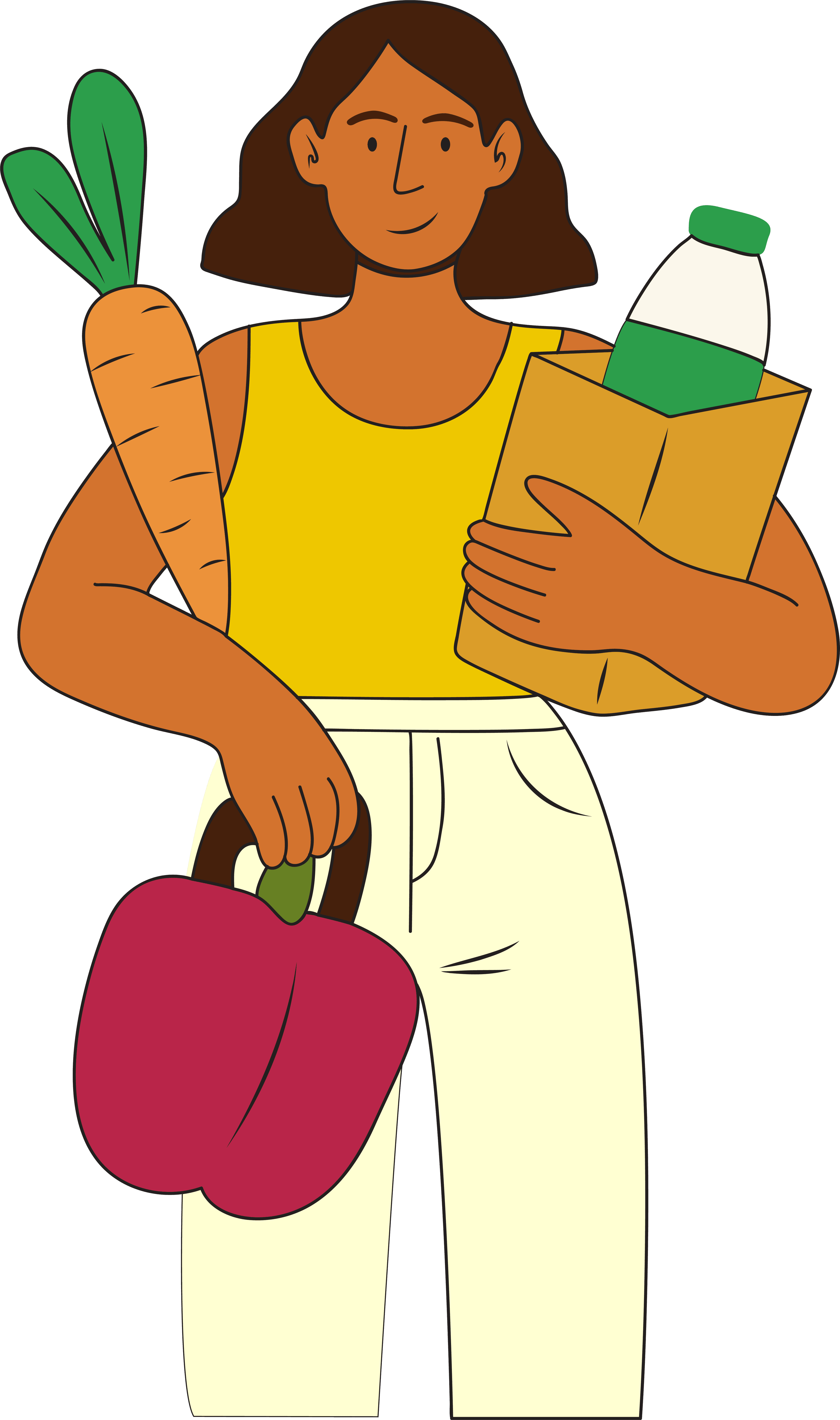 Ilustración de compras inteligentes